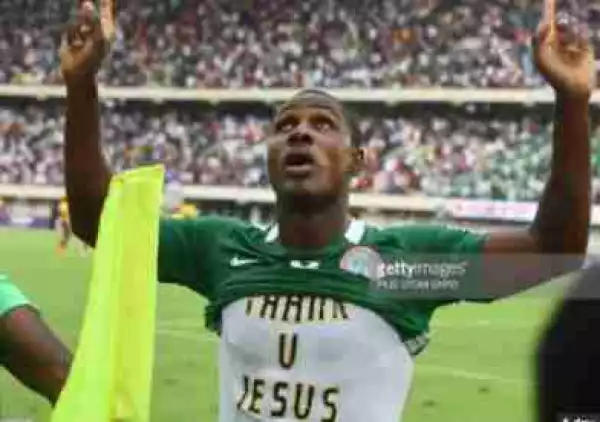 Super Eagles Face FIFA Sanction After Ighalo Celebrated Goal Against Cameroon With ‘Thank You Jesus’ Shirt